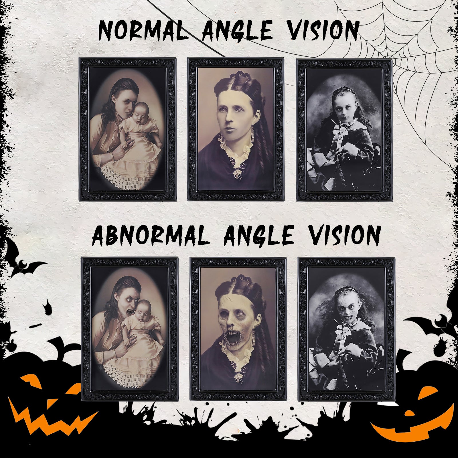3D Halloween Face Changing Frames