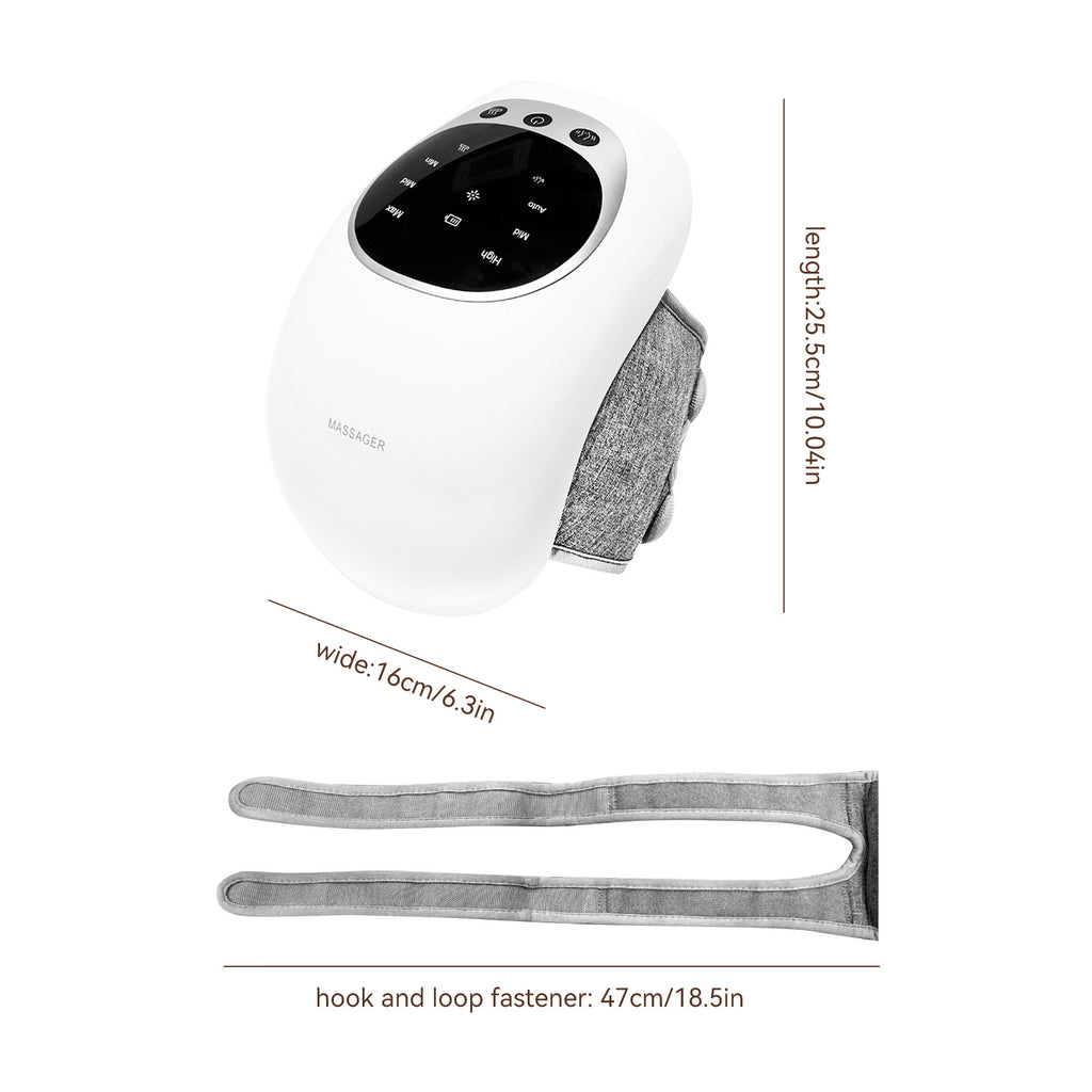 Wireless Knee Massager With LED, Heat & Vibration Pain Relief & Portable