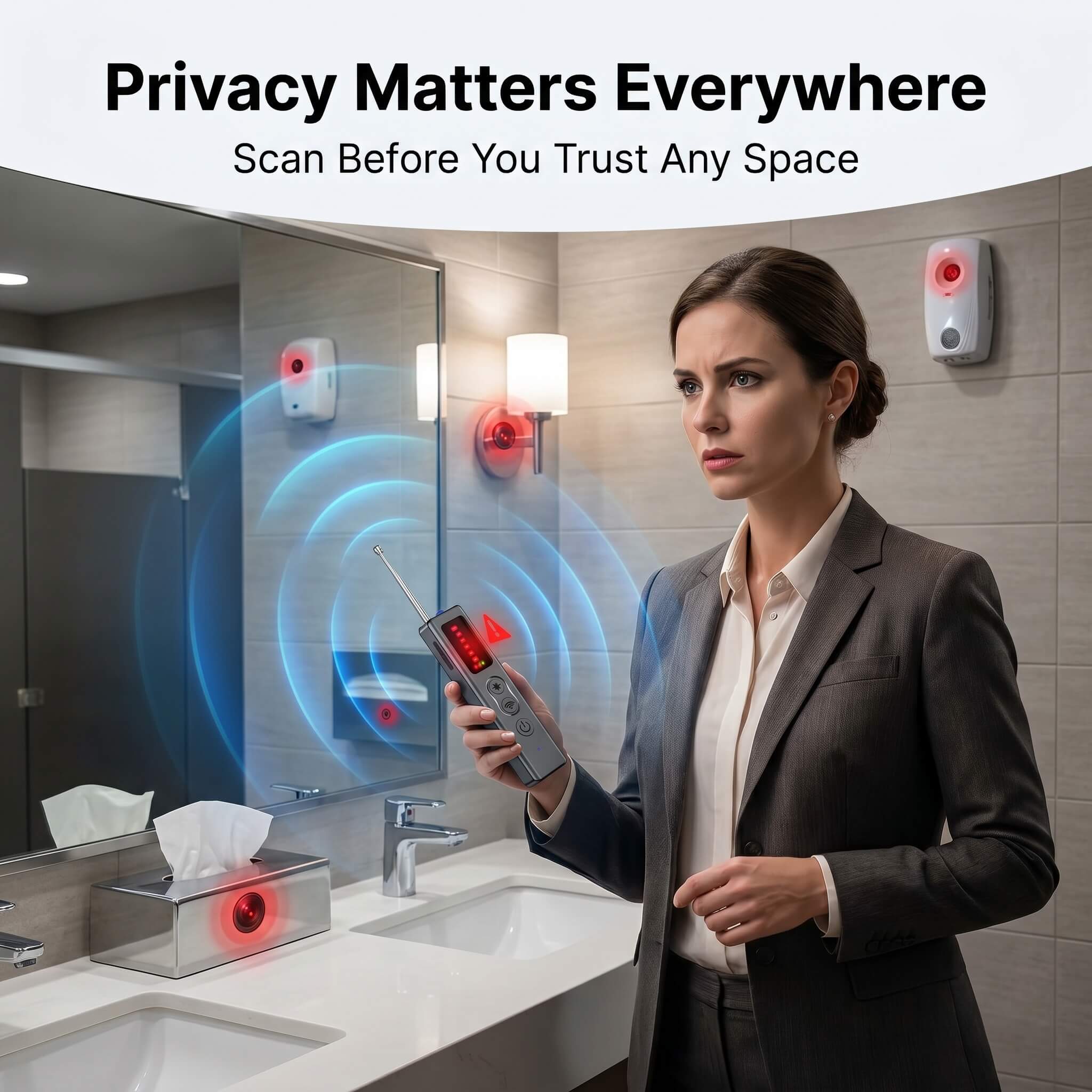 PrivacyGuard™ Pro Hidden Camera & GPS Detector