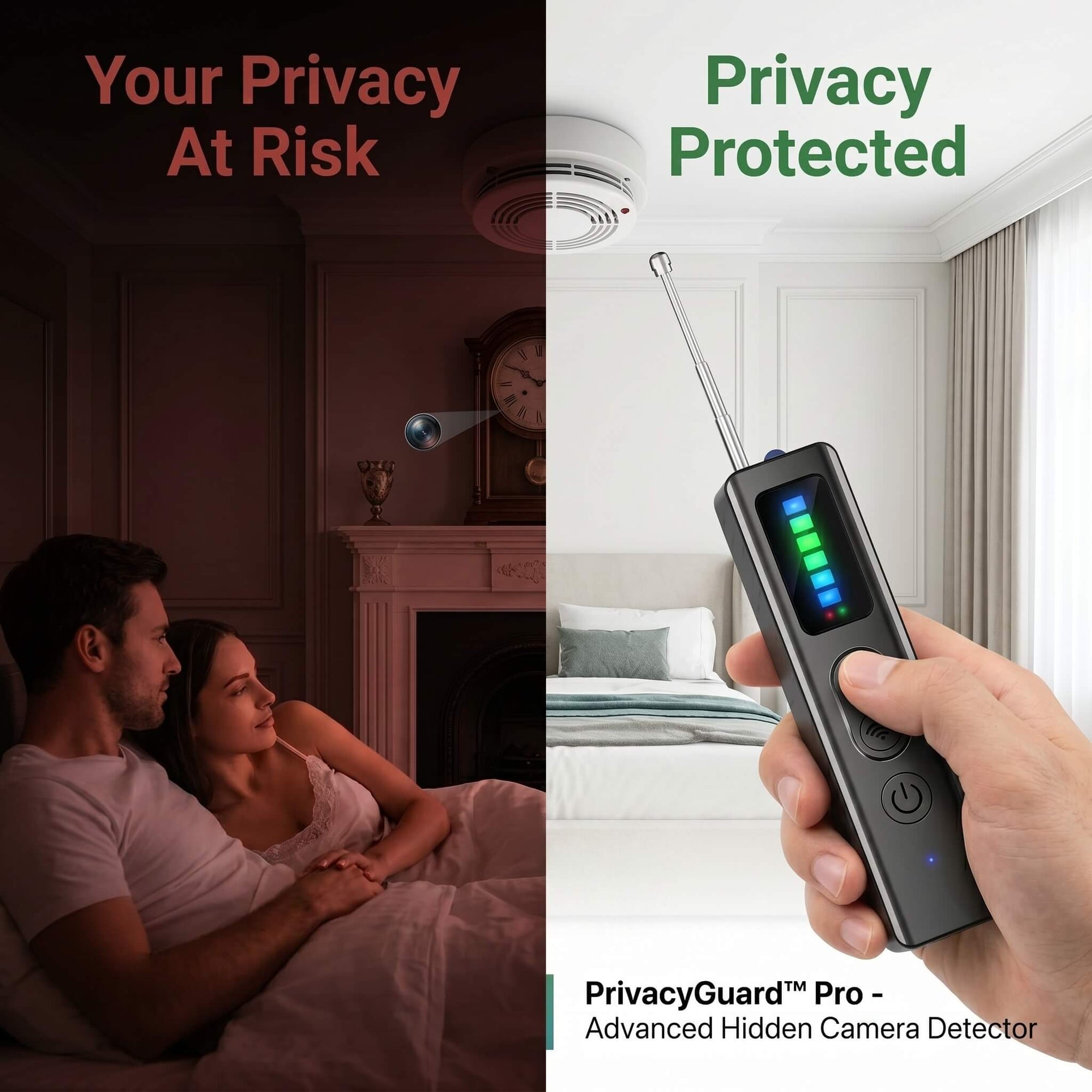PrivacyGuard™ Pro Hidden Camera & GPS Detector
