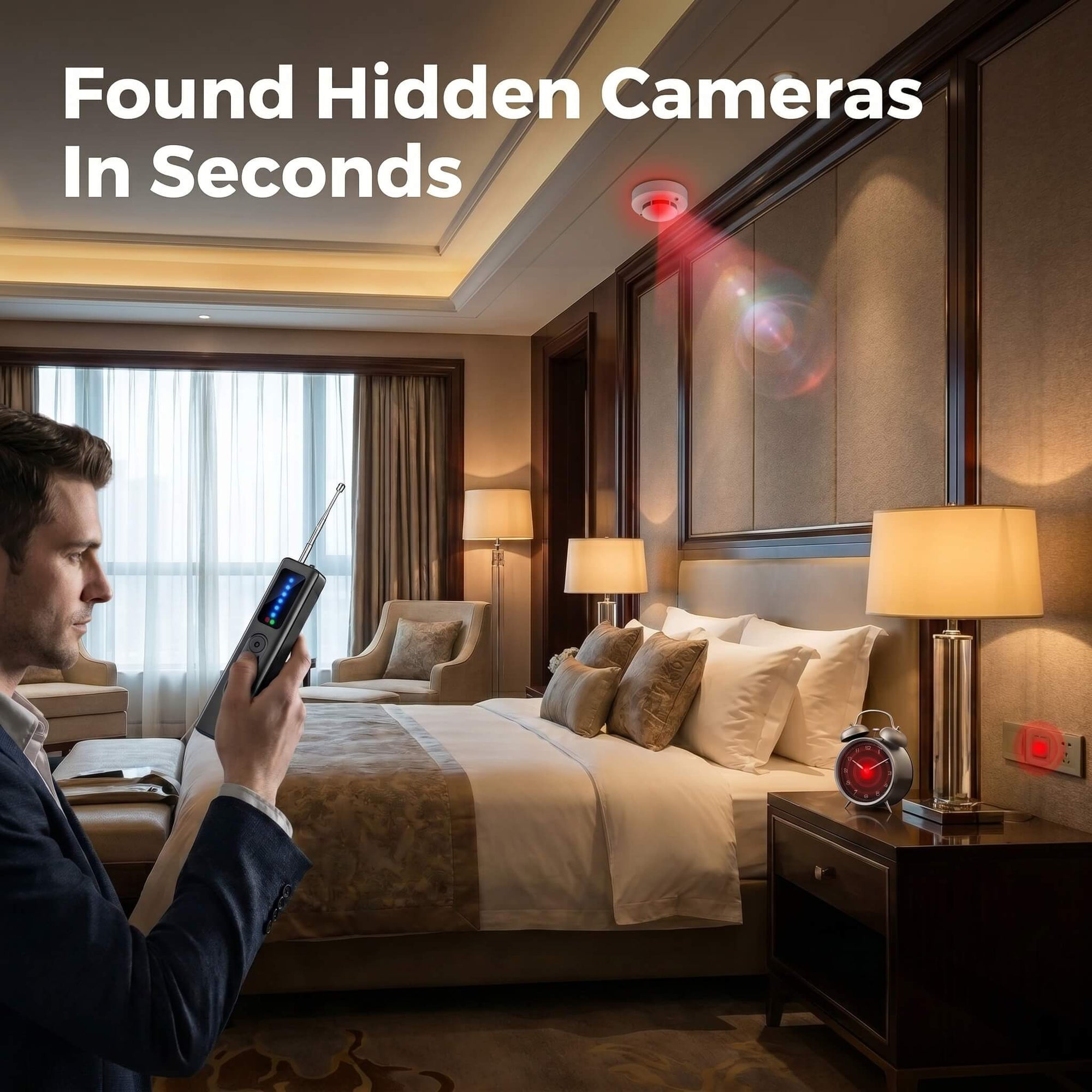PrivacyGuard™ Pro Hidden Camera & GPS Detector