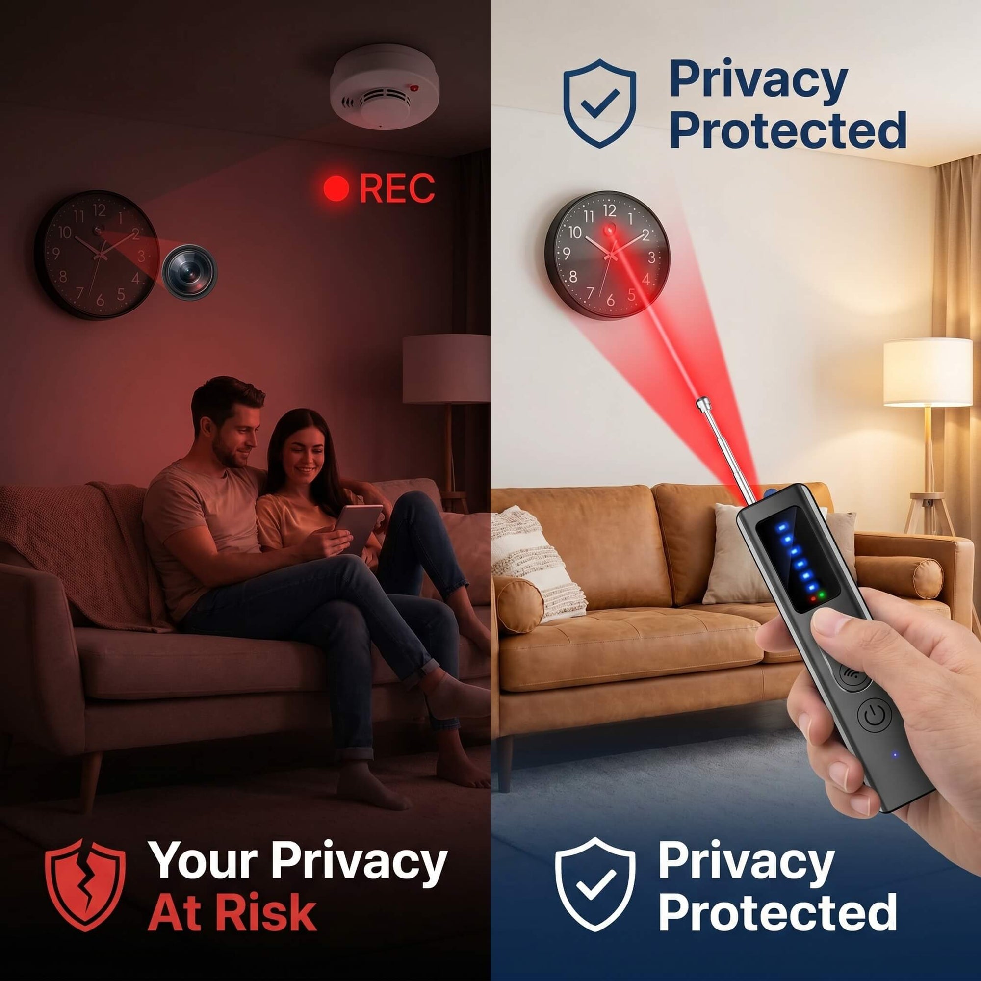 PrivacyGuard™ Pro Hidden Camera & GPS Detector