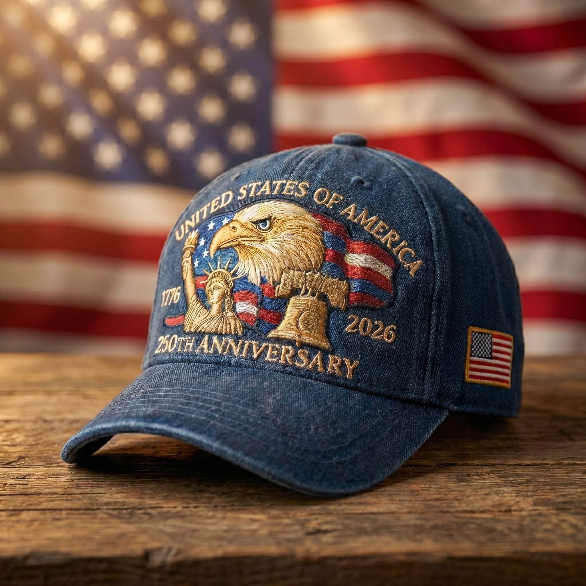America's 250th Anniversary Commemorative Embroidered Hat