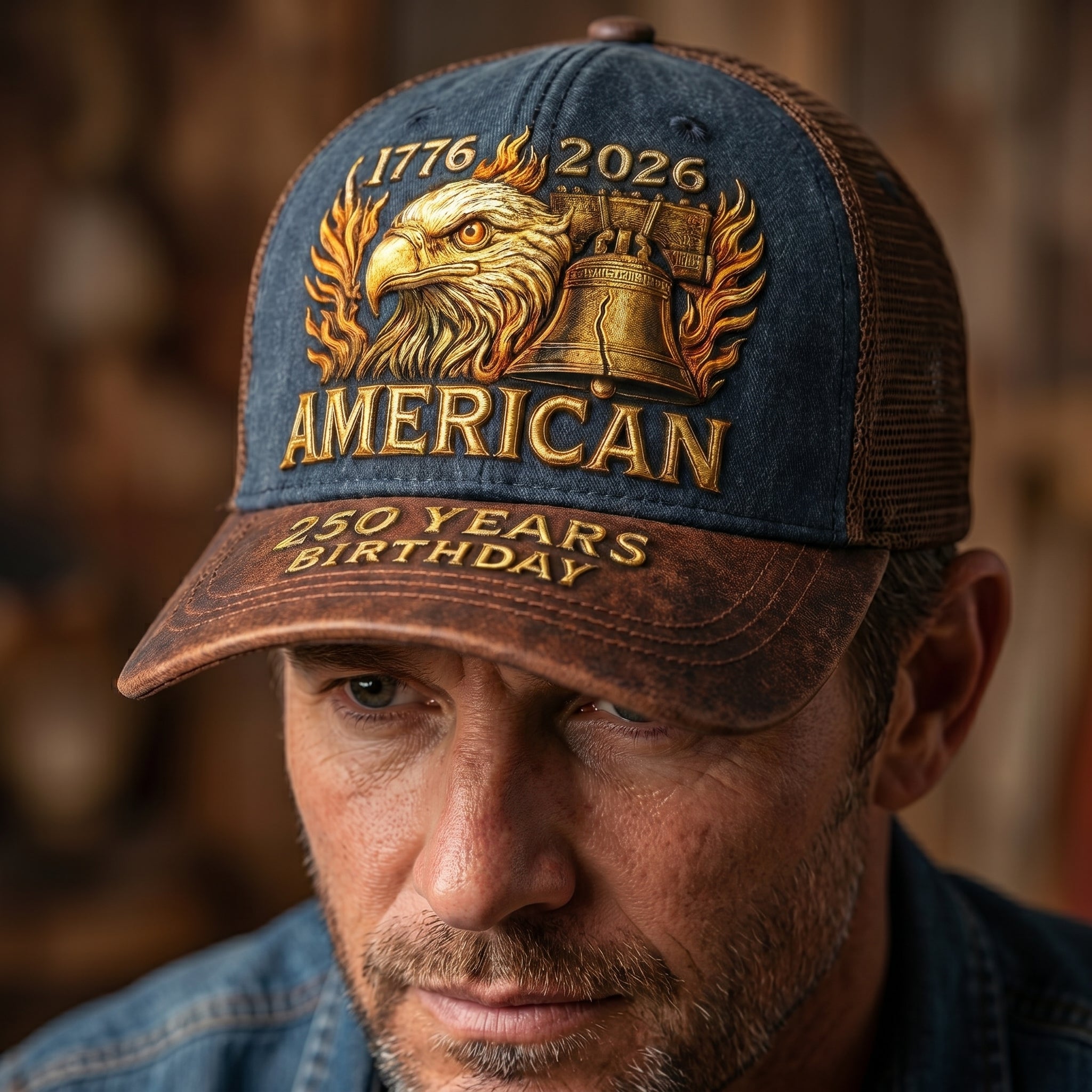 250th Anniversary Embroidered Printed Visor Hat