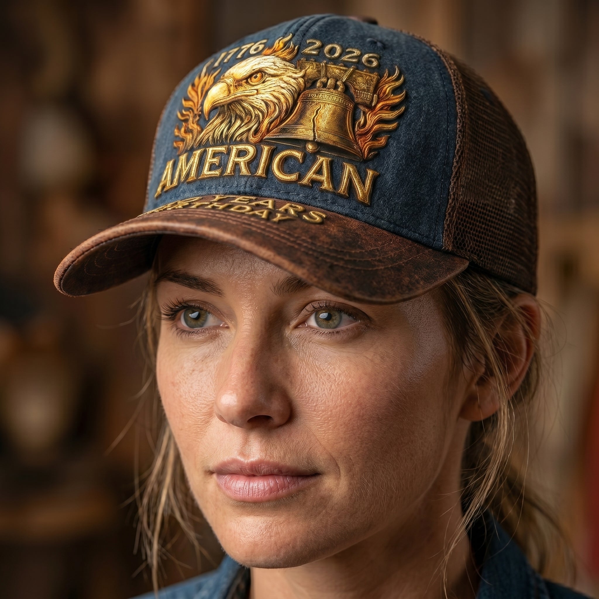 250th Anniversary Embroidered Printed Visor Hat