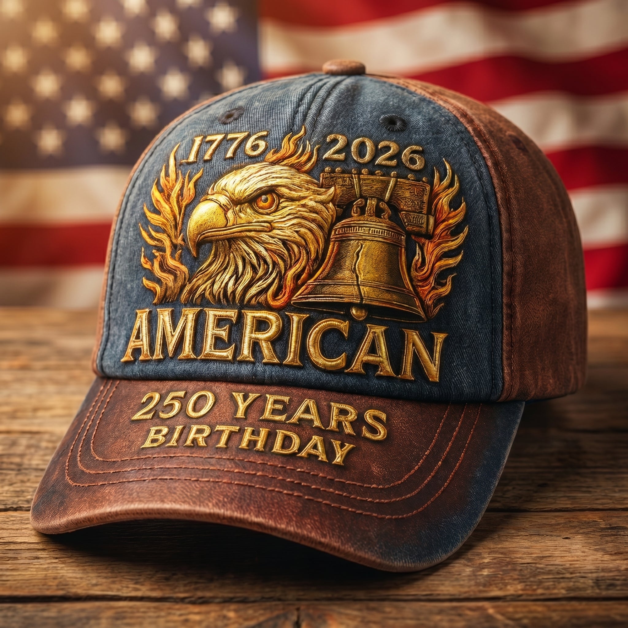 250th Anniversary Embroidered Printed Visor Hat