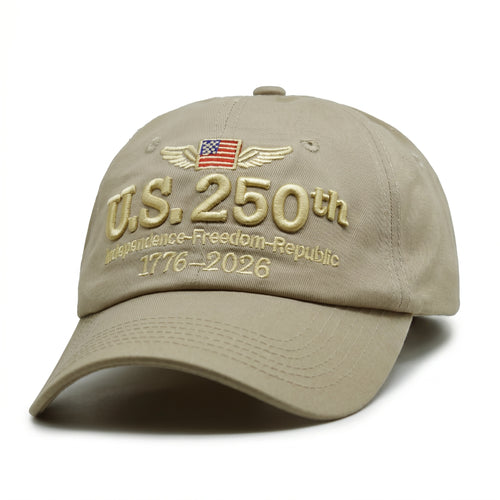 250th Anniversary Embroidered Retro Washed Hat