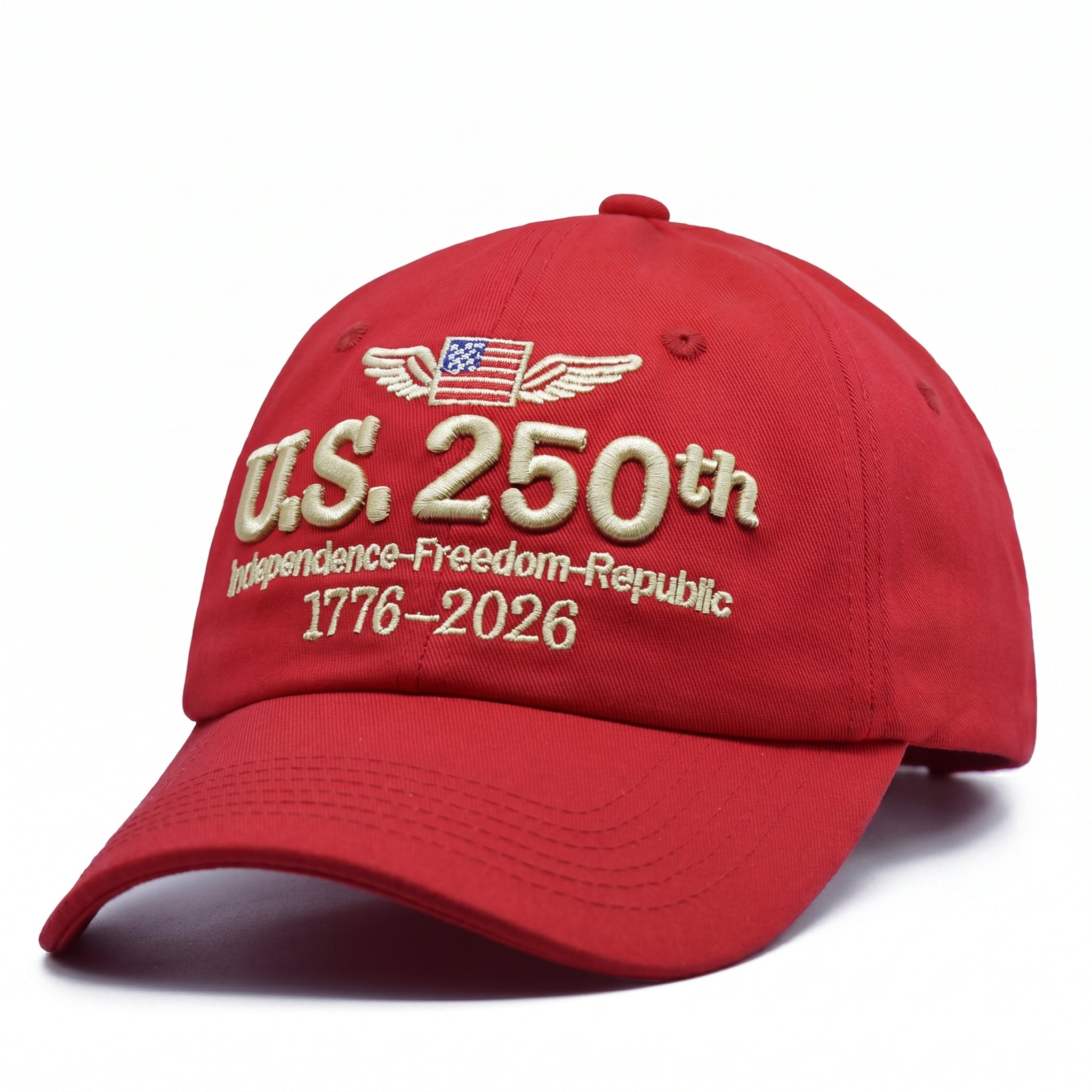 250th Anniversary Embroidered Retro Washed Hat