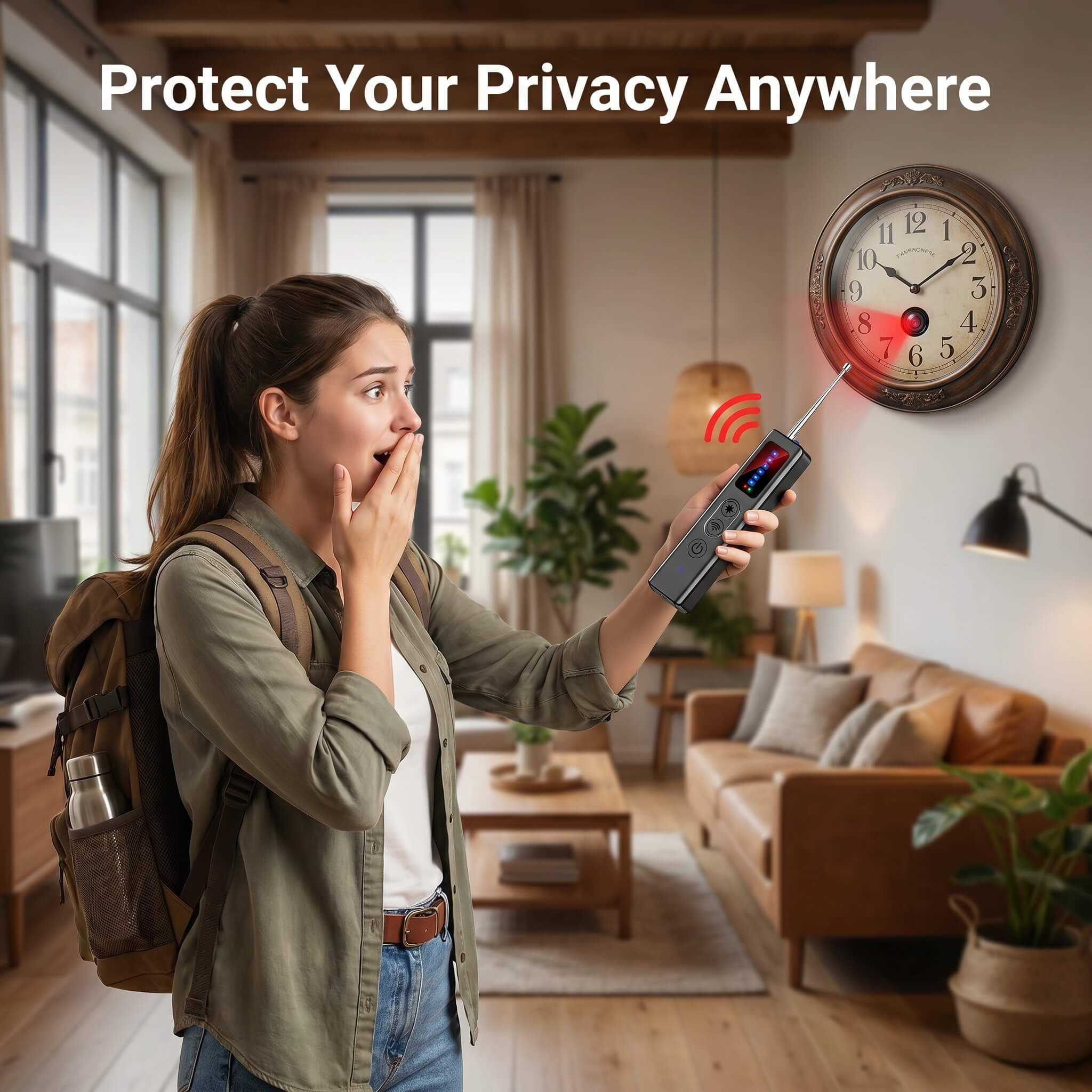PrivacyGuard™ Pro Hidden Camera & GPS Detector