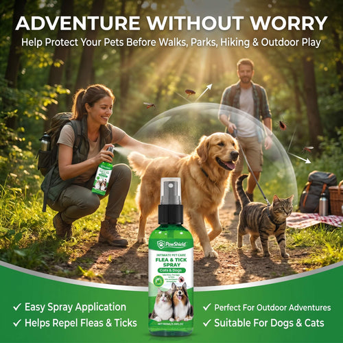 PawShield™ Natural Flea & Tick Defense Spray