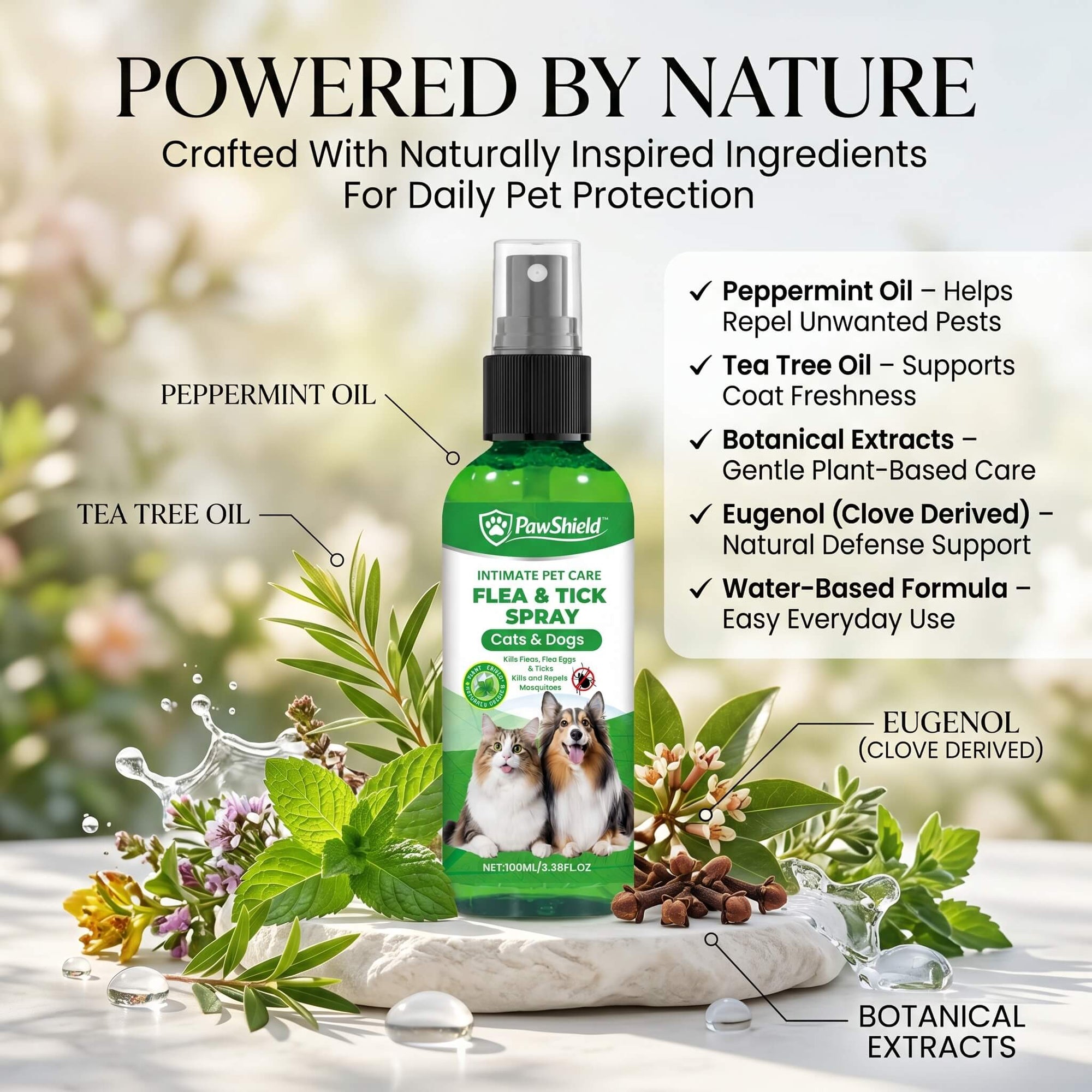 PawShield™ Natural Flea & Tick Defense Spray